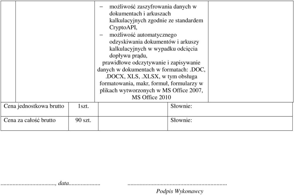 dokumentach w formatach:.doc,.docx, XLS,.