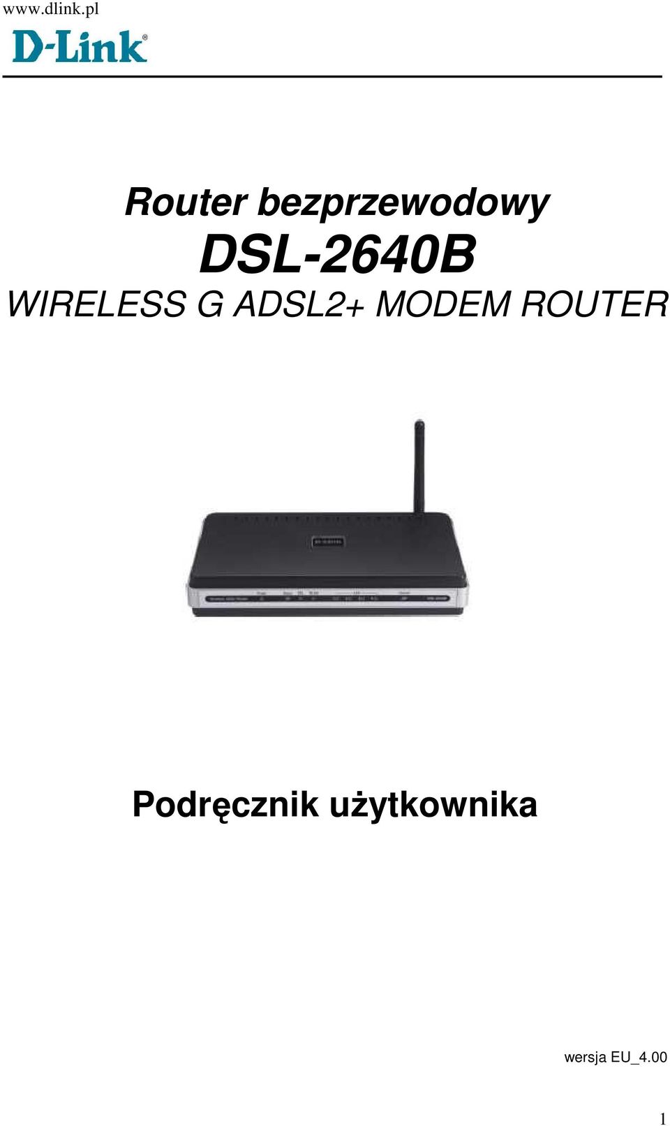 ADSL2+ MODEM ROUTER