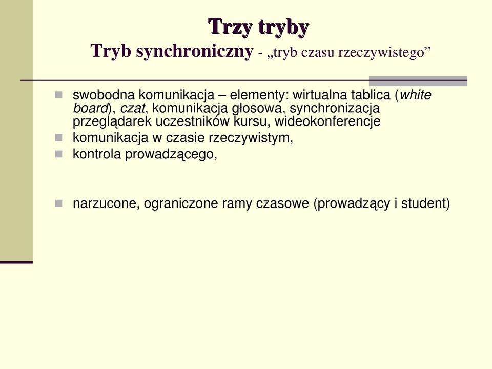 synchronizacja przeglądarek uczestników kursu, wideokonferencje komunikacja w