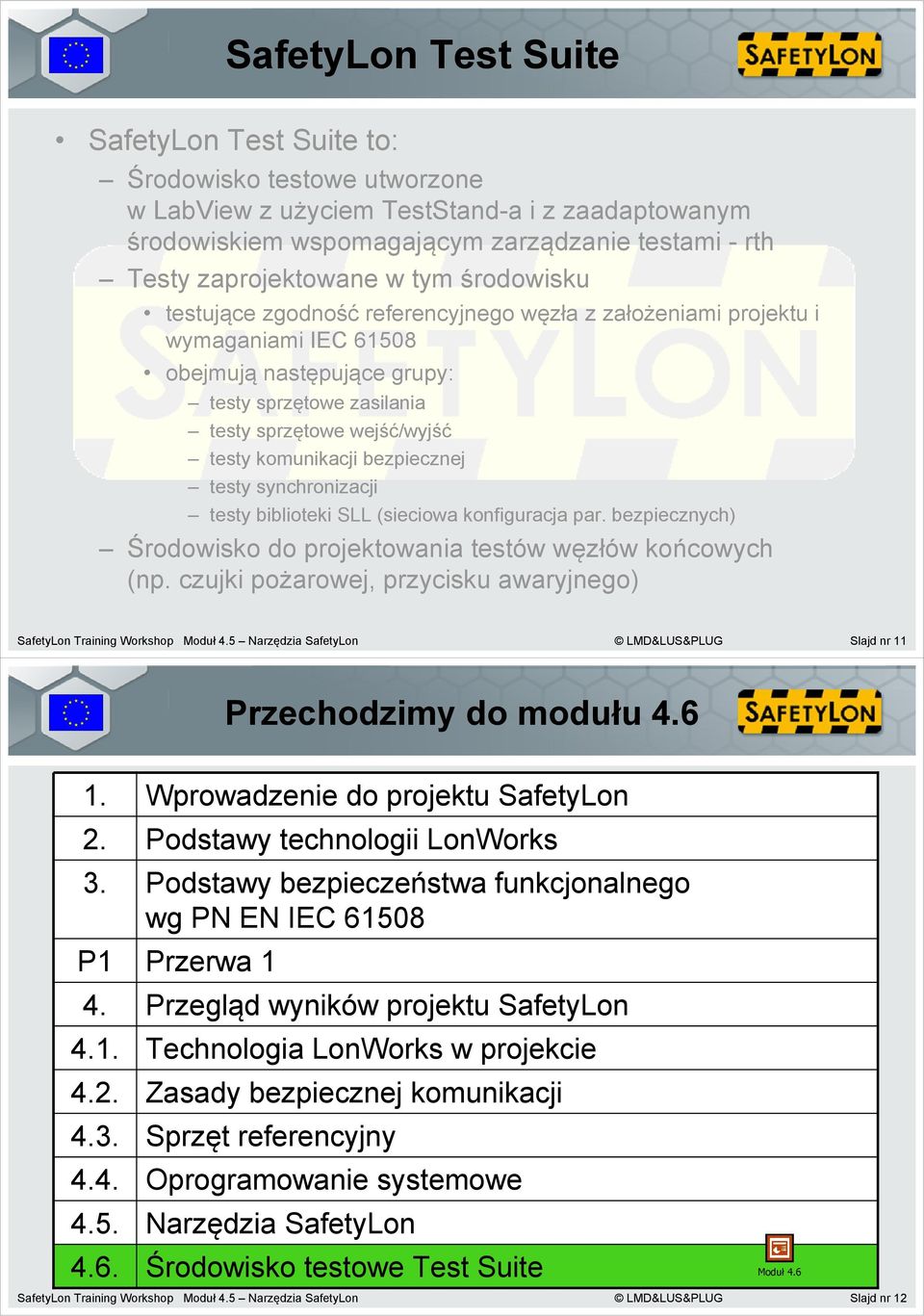 komunikacji bezpiecznej testy synchronizacji testy biblioteki SLL (sieciowa konfiguracja par. bezpiecznych) Środowisko do projektowania testów węzłów końcowych (np.