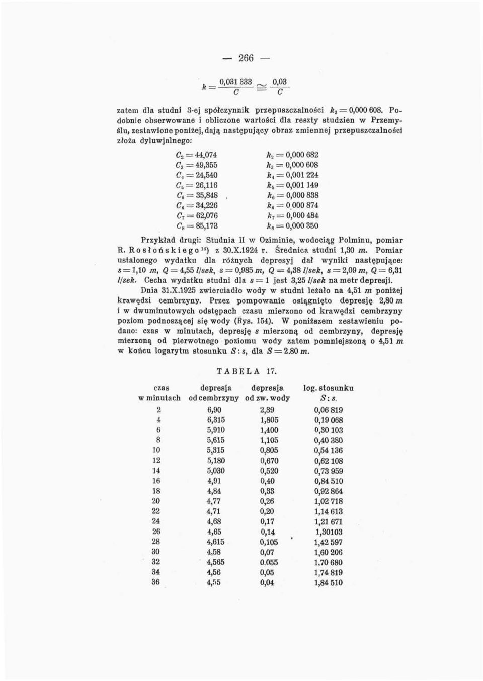 k 3 = 0,000 608 C, = 24,540 ki = 0,001 224 C a = 26,116 A 5 = 0,001149 C 6 = 35,848, h = 0,000 838 C, = 34,226 A fi = 0.