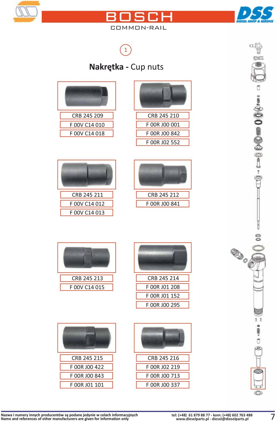 841 CRB 245 213 F 00V C14 015 CRB 245 214 F 00R J01 208 F 00R J01 152 F 00R J00 295 CRB 245 215 F