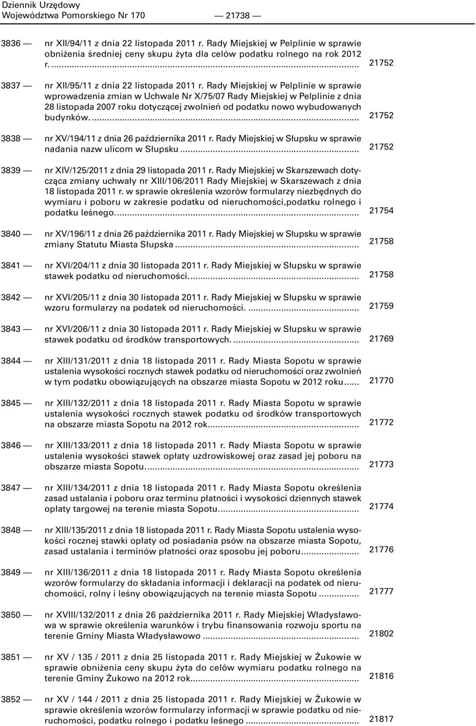 Rady Miejskiej w Pelplinie w sprawie wprowadzenia zmian w Uchwale Nr X/75/07 Rady Miejskiej w Pelplinie z dnia 28 listopada 2007 roku dotyczącej zwolnień od podatku nowo wybudowanych budynków.