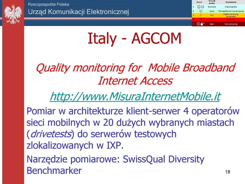 it Pomiar w architekturze klient-serwer 4 operatorów sieci mobilnych w 20