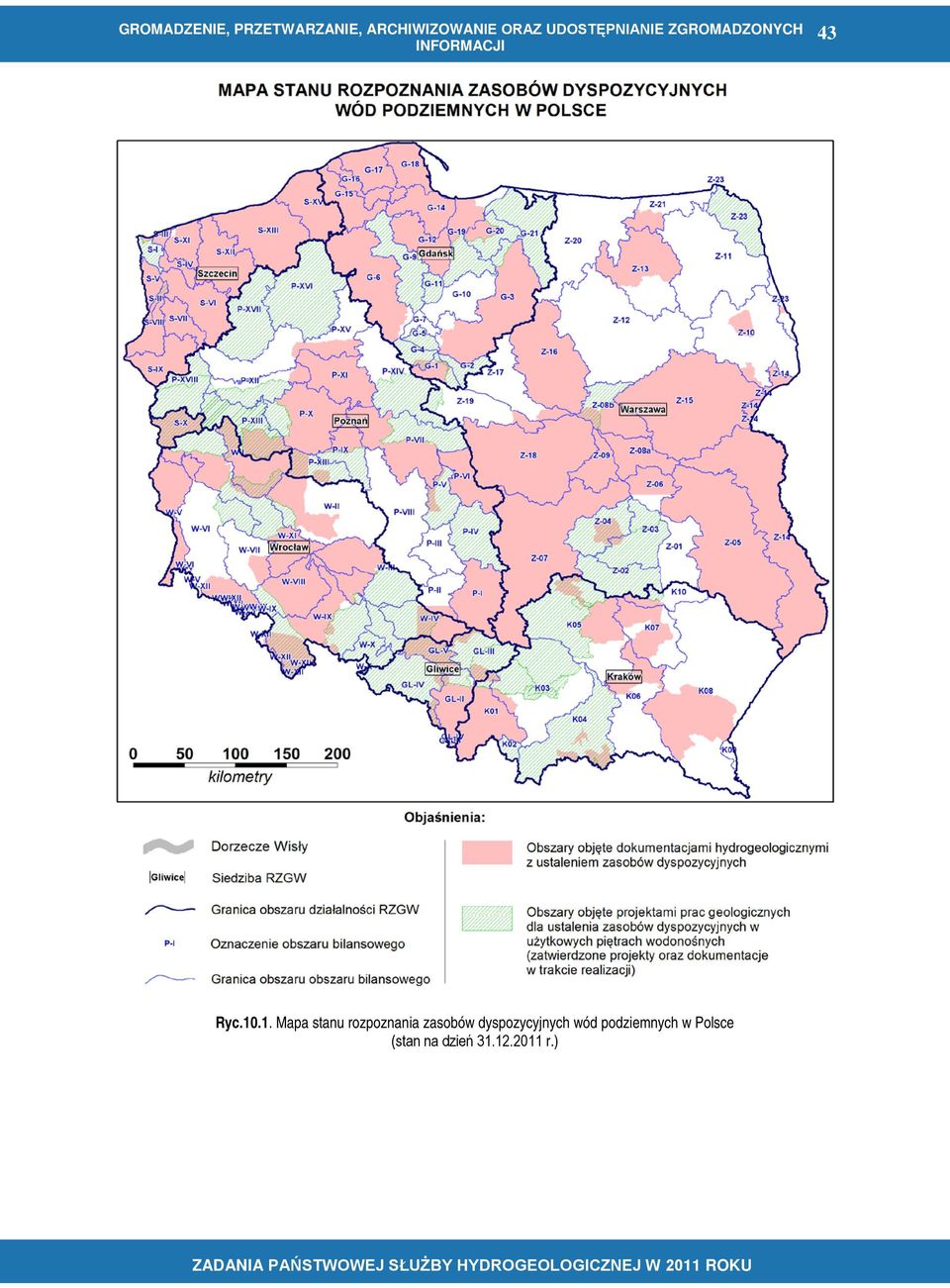 zasobów dyspozycyjnych wód