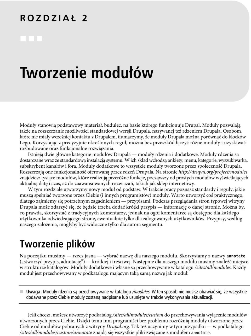 Osobom, które nie miały wcześniej kontaktu z Drupalem, tłumaczymy, że moduły Drupala można porównać do klocków Lego.