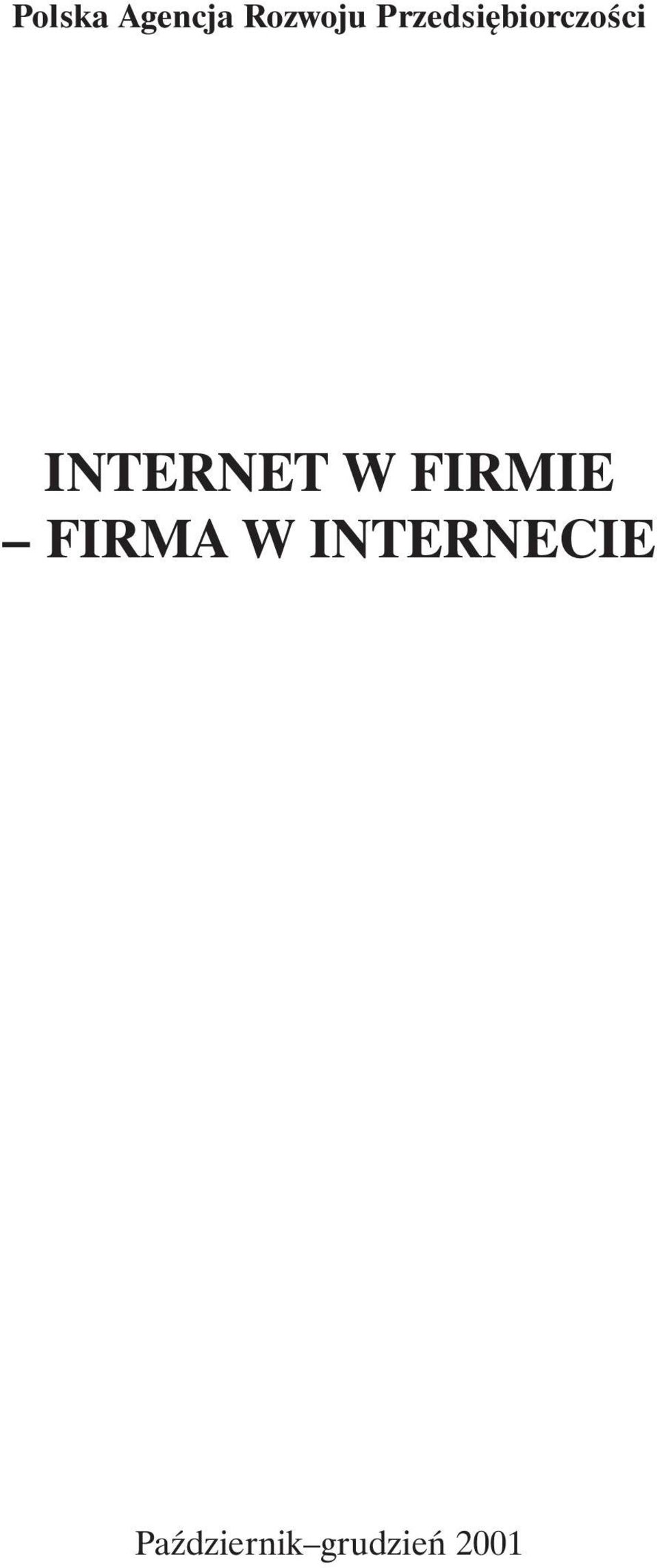 INTERNET W FIRMIE FIRMA W