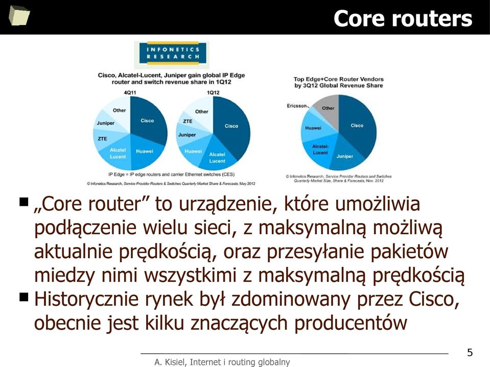 przesyłanie pakietów miedzy nimi wszystkimi z maksymalną prędkością