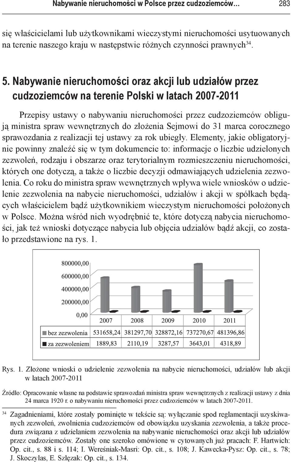 wewnętrznych do złożenia Sejmowi do 31 marca corocznego sprawozdania z realizacji tej ustawy za rok ubiegły.