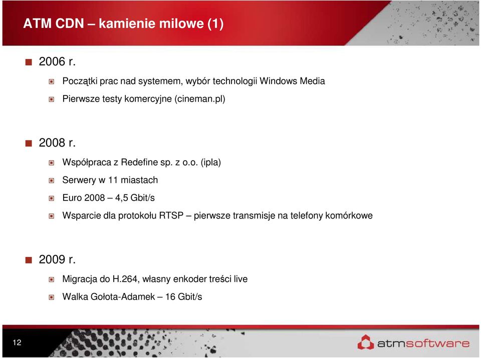 pl) 2008 r. Współpraca z Redefine sp. z o.