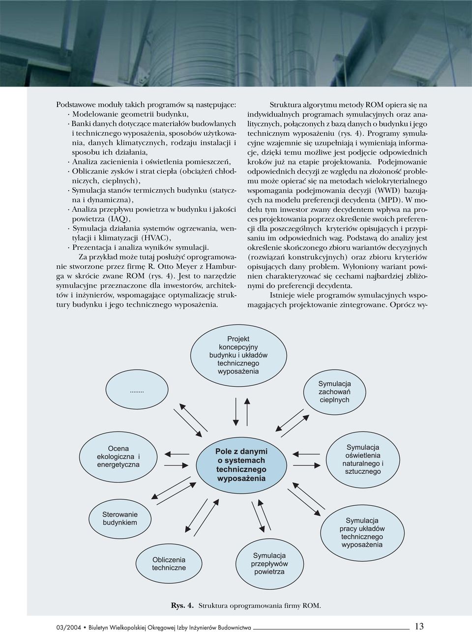 (statyczna i dynamiczna), Analiza przep³ywu powietrza w budynku i jakoœci powietrza (IAQ), Symulacja dzia³ania systemów ogrzewania, wentylacji i klimatyzacji (HVAC), Prezentacja i analiza wyników