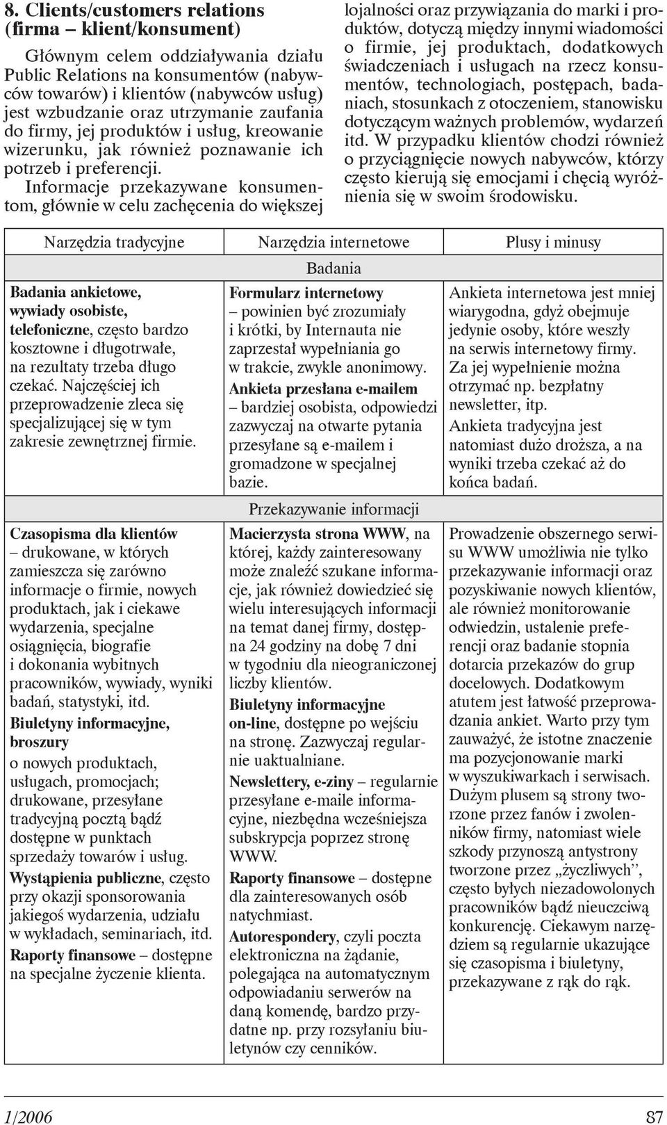 Informacje przekazywane konsumentom, głównie w celu zachęcenia do większej lojalności oraz przywiązania do marki i produktów, dotyczą między innymi wiadomości o firmie, jej produktach, dodatkowych