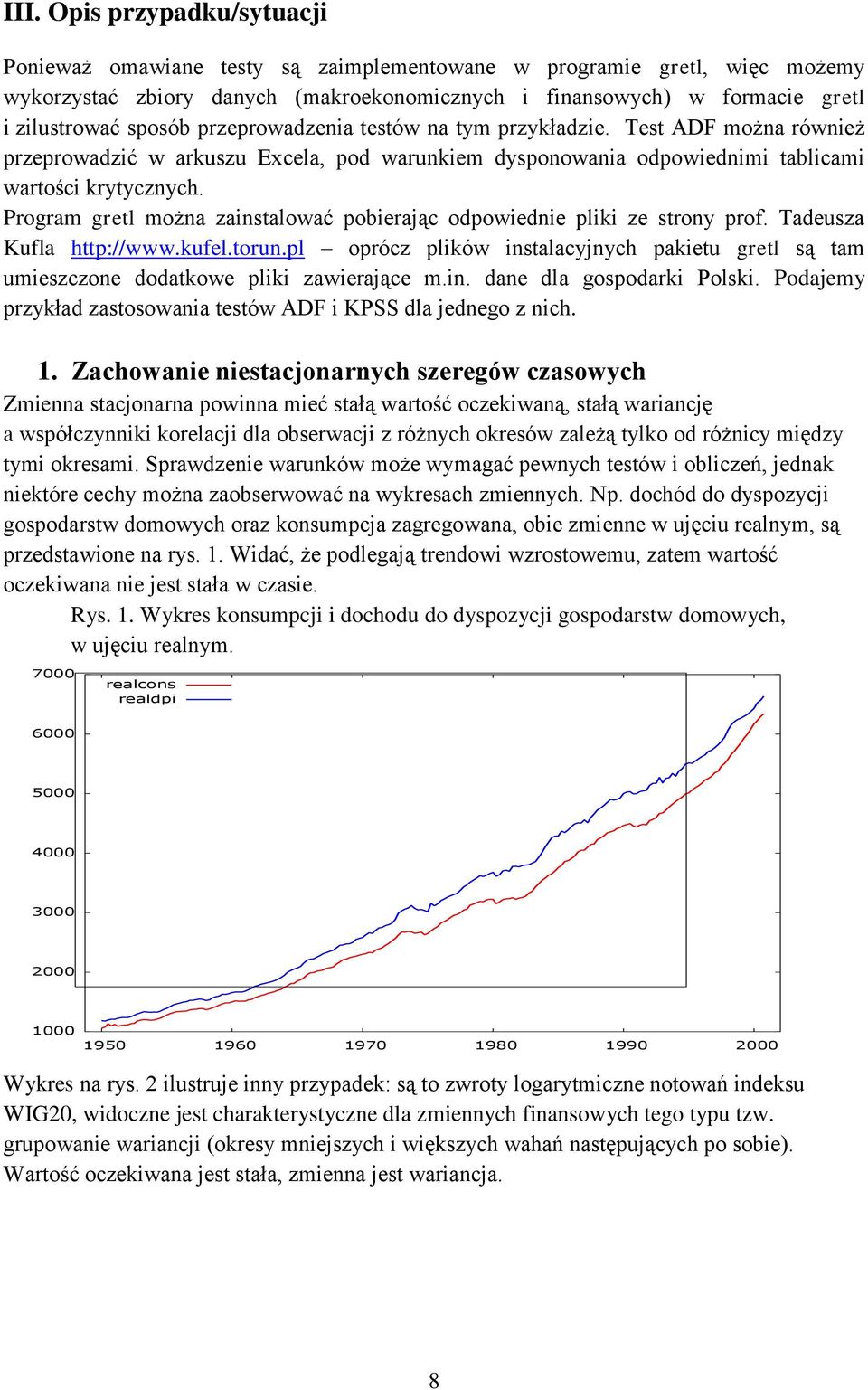 Program grel można zainsalować pobierając odpowiednie pliki ze srony prof. Tadeusza Kufla hp://www.kufel.orun.pl oprócz plików insalacyjnych pakieu grel są am umieszczone dodakowe pliki zawierające m.