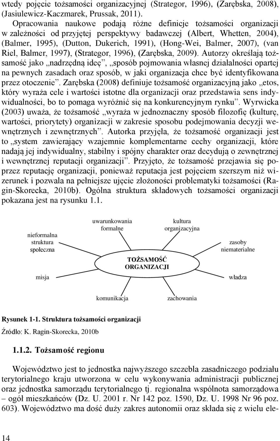 2007), (van Riel, Balmer, 1997), (Strategor, 1996), (Zarębska, 2009).