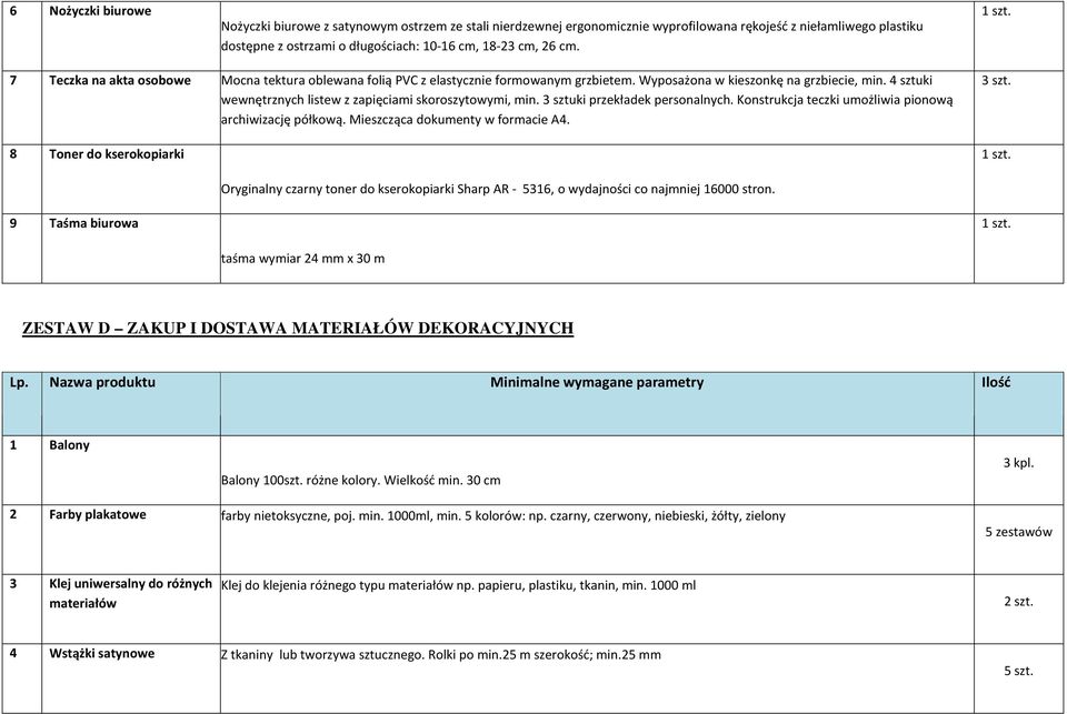 4 sztuki wewnętrznych listew z zapięciami skoroszytowymi, min. 3 sztuki przekładek personalnych. Konstrukcja teczki umożliwia pionową archiwizację półkową. Mieszcząca dokumenty w formacie A4.