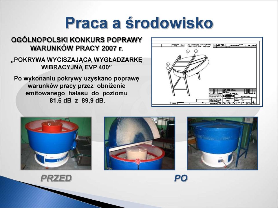 POKRYWA WYCISZAJĄCĄ WYGŁADZARKĘ WIBRACYJNĄ EVP 400 Po