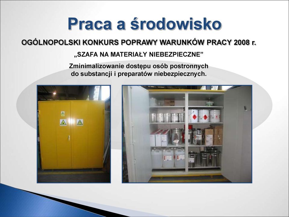 SZAFA NA MATERIAŁY NIEBEZPIECZNE