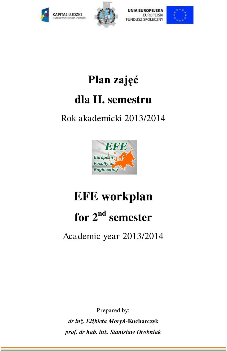for 2 nd semester Academic year 2013/2014