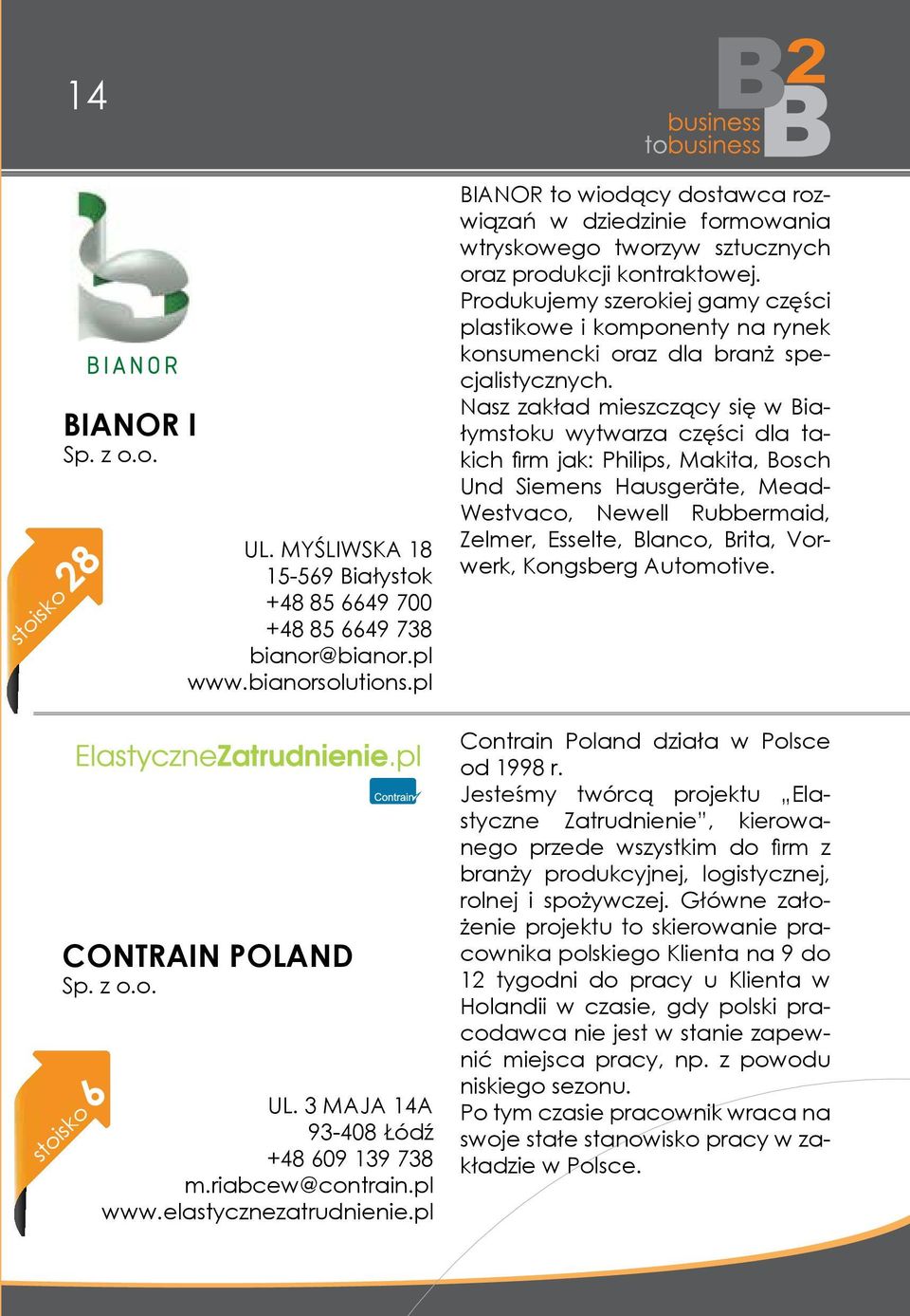 pl BIANOR to wiodący dostawca rozwiązań w dziedzinie formowania wtryskowego tworzyw sztucznych oraz produkcji kontraktowej.