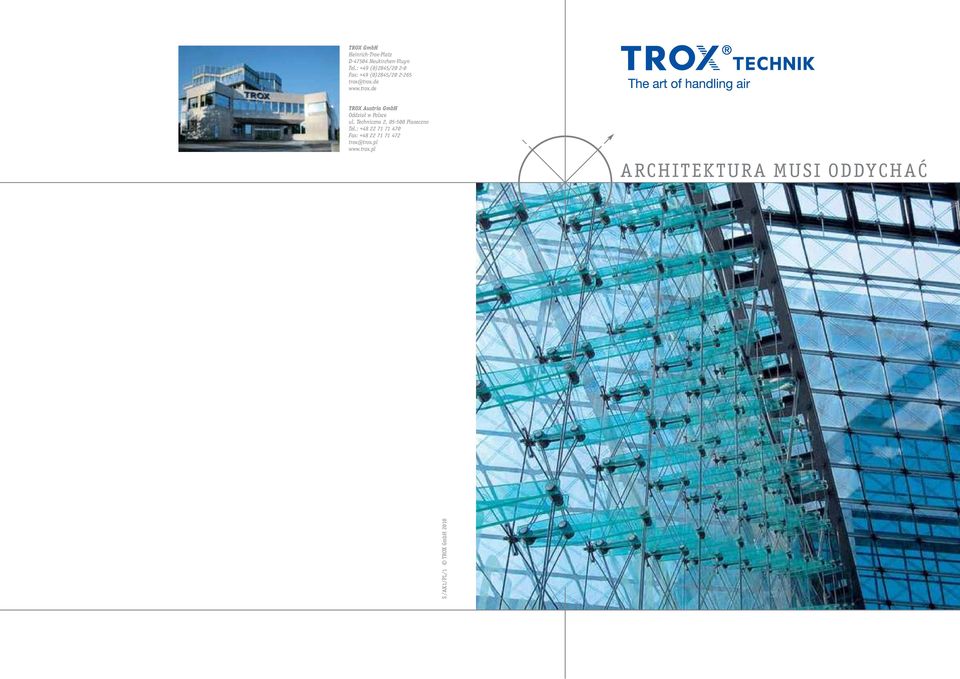 trox.de www.trox.de TROX Austria GmbH Oddział w Polsce ul.