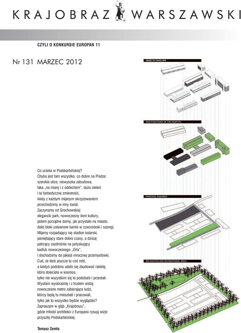 przechodzimy w inny świat. Zaczynamy od Grochowskiej: elegancki park, nowoczesny dom kultury, potem porządne domy, jak przystało na miasto, dalej bloki ustawione karnie w czworoboki i szeregi.