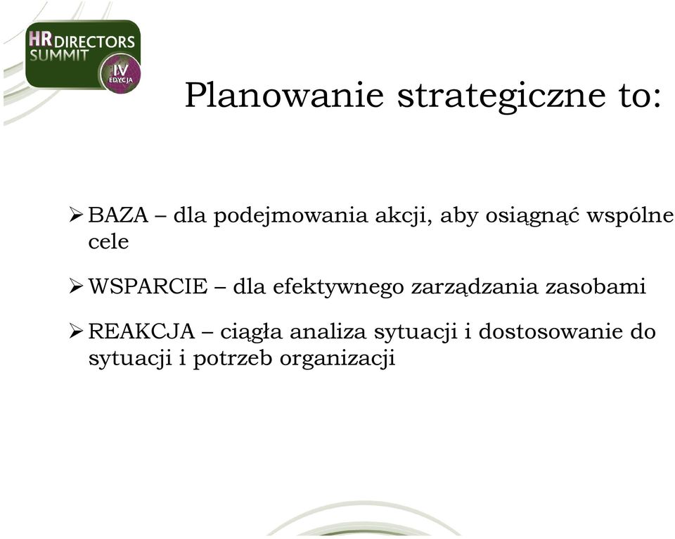 efektywnego zarządzania zasobami REAKCJA ciągła