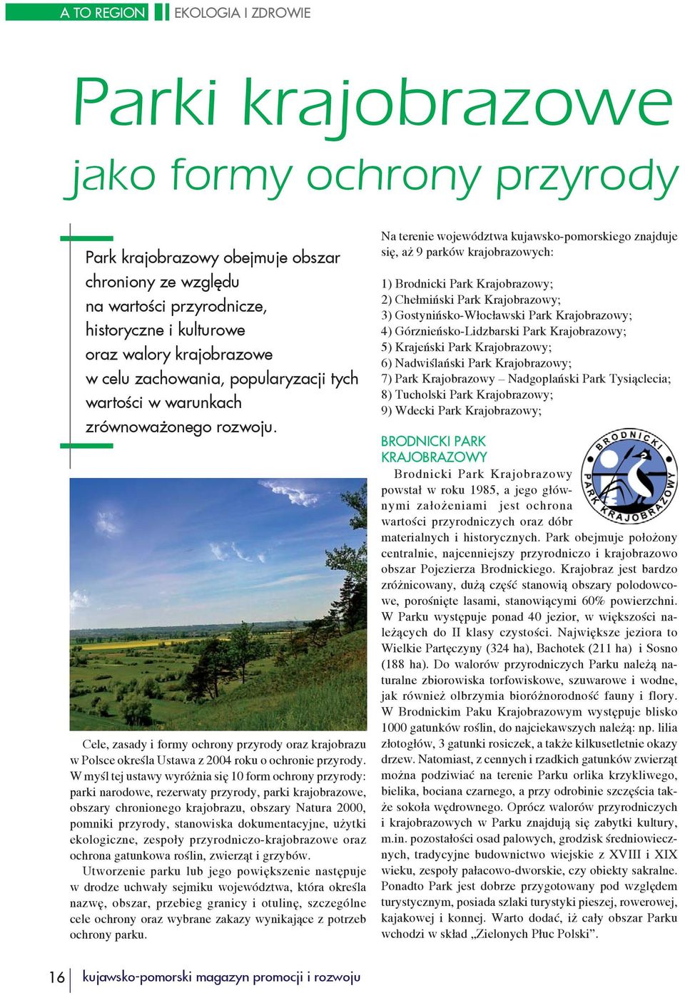 Cele, zasady i formy ochrony przyrody oraz krajobrazu w Polsce określa Ustawa z 2004 roku o ochronie przyrody.