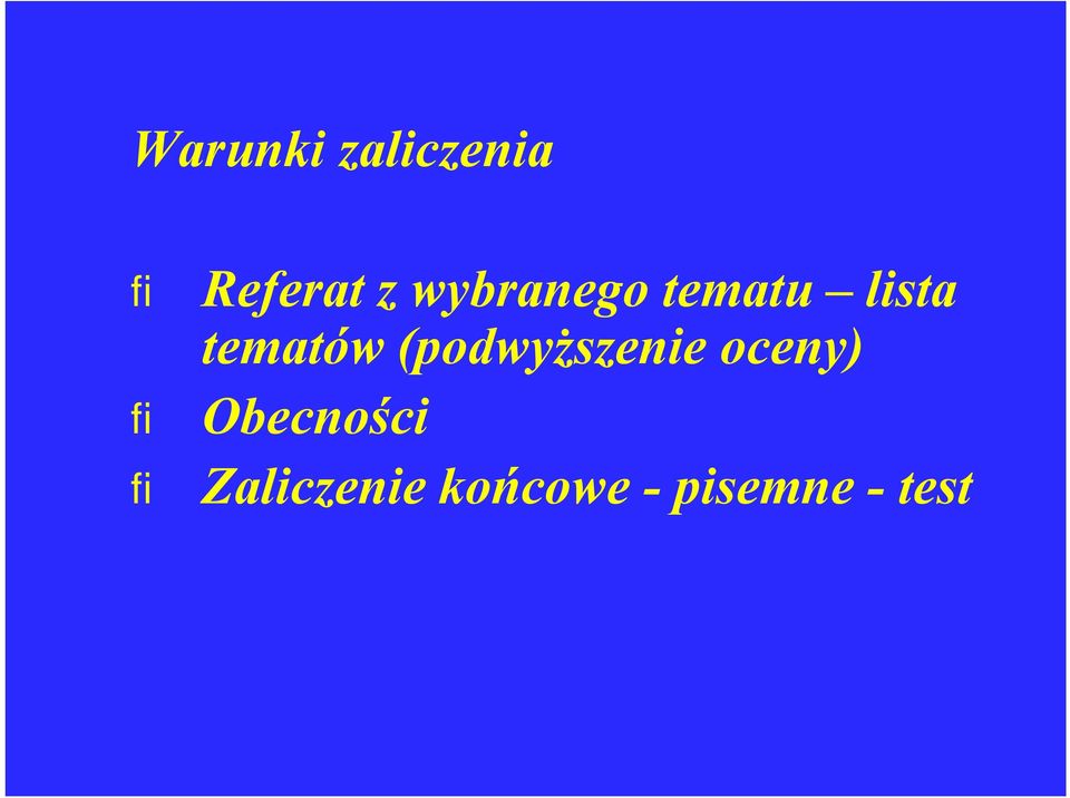 tematów (podwyższenie oceny)