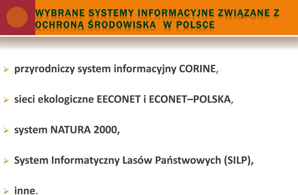 ECONET POLSKA, system NATURA 2000,