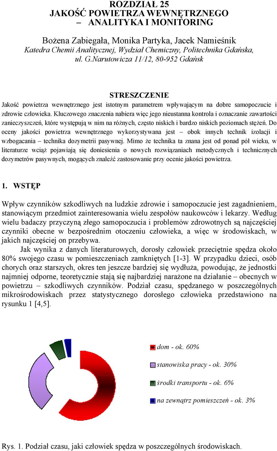 Kluczowego znaczenia nabiera więc jego nieustanna kontrola i oznaczanie zawartości zanieczyszczeń, które występują w nim na różnych, często niskich i bardzo niskich poziomach stężeń.