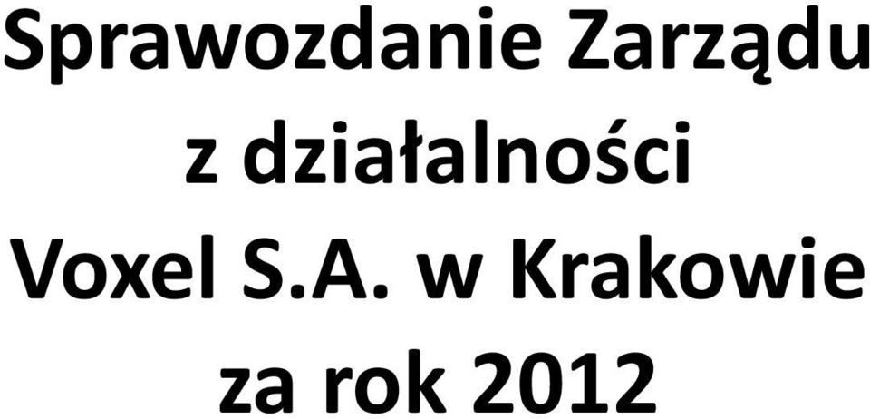 działalności