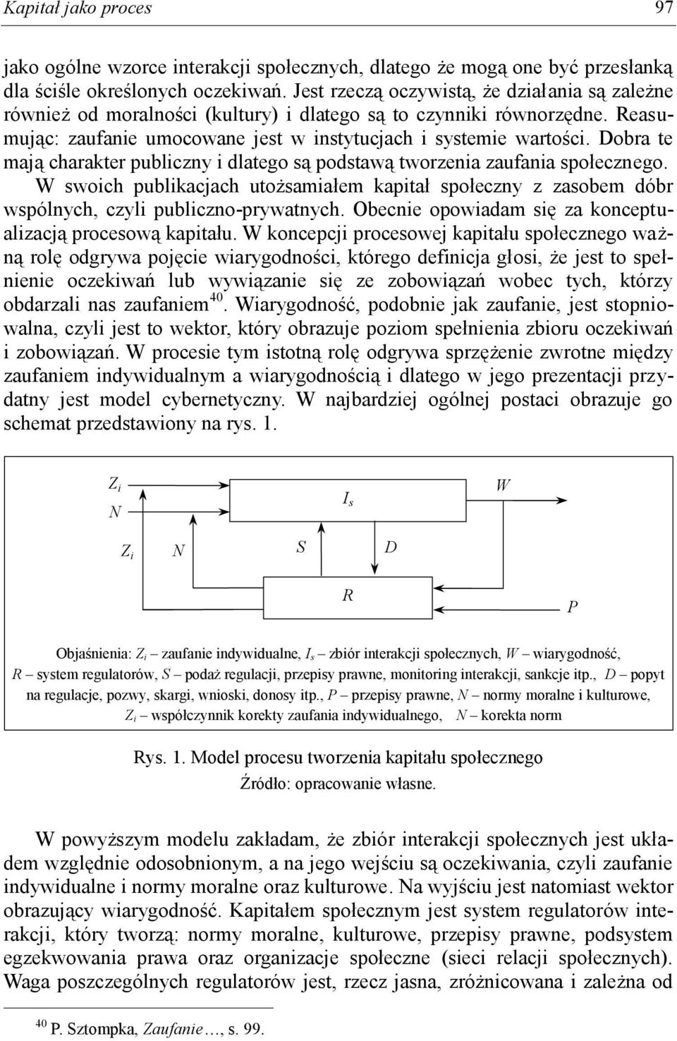 Dobra te mają charakter publiczny i dlatego są podstawą tworzenia zaufania społecznego. W swoich publikacjach utożsamiałem kapitał społeczny z zasobem dóbr wspólnych, czyli publiczno-prywatnych.