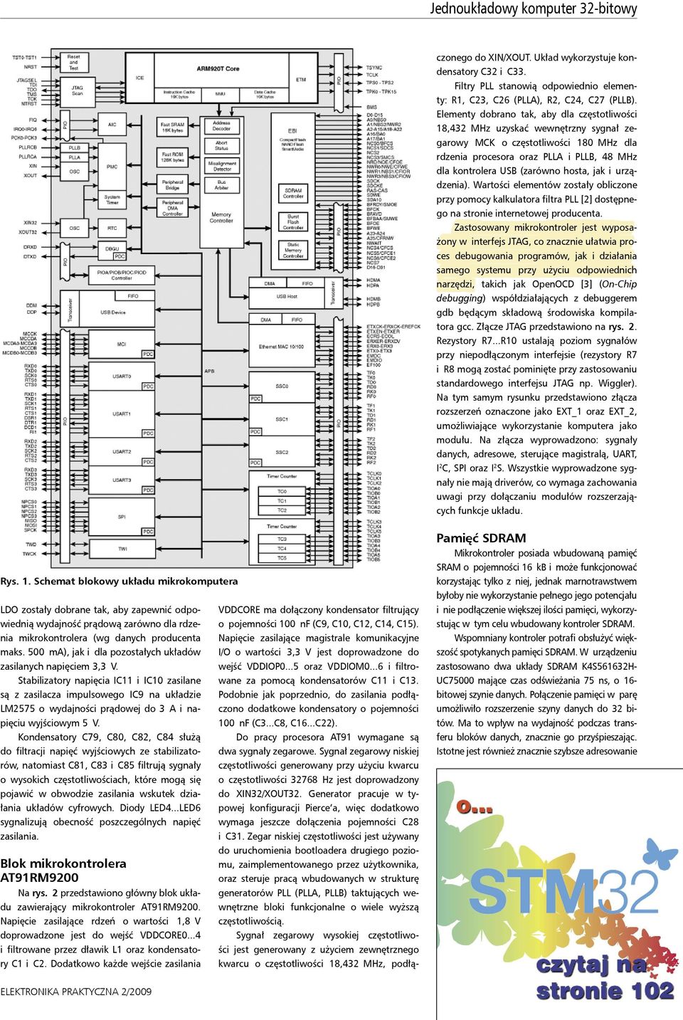 hosta, jak i urządzenia). Wartości elementów zostały obliczone przy pomocy kalkulatora filtra PLL [2] dostępnego na stronie internetowej producenta.