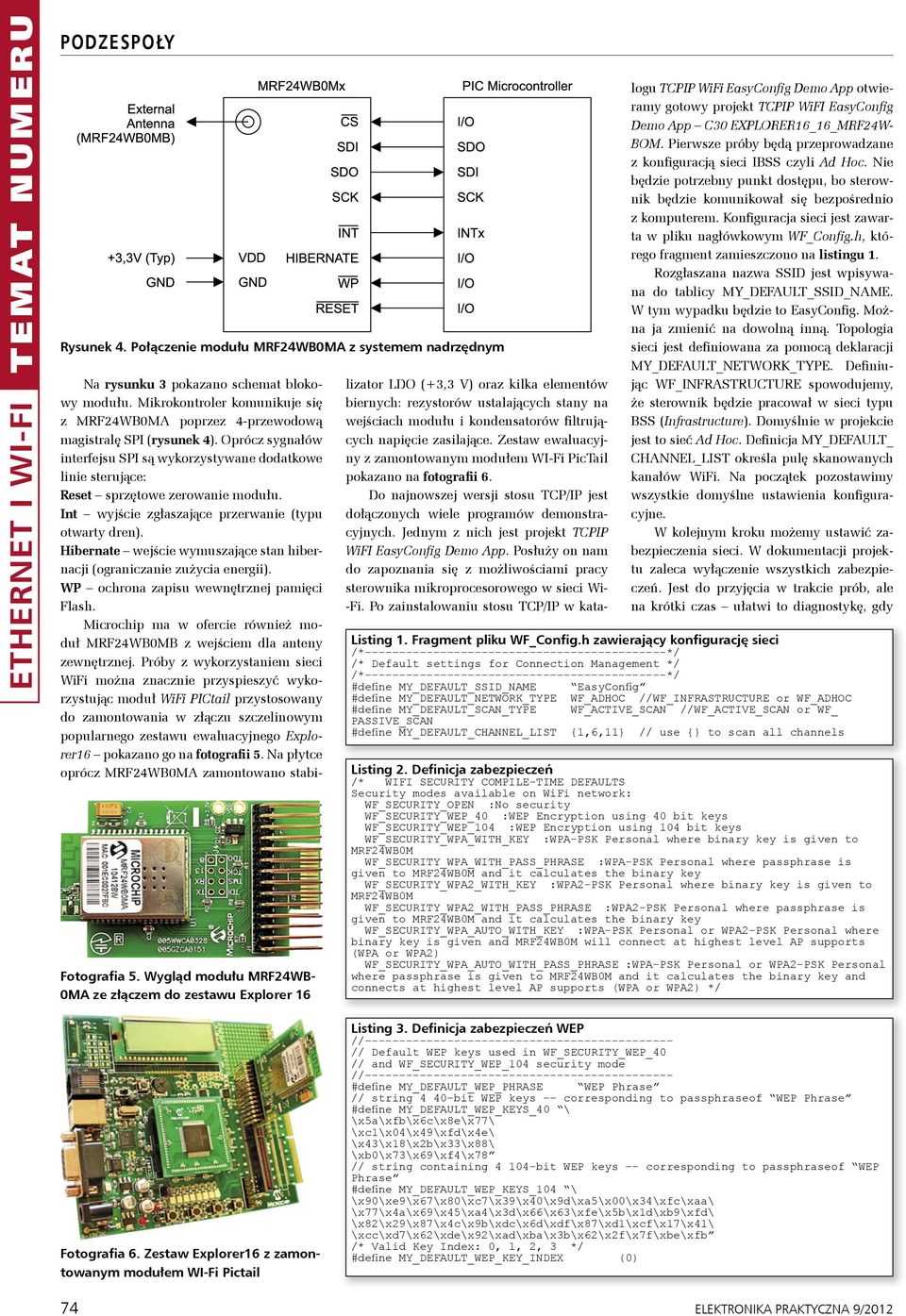 Hibernate wejście wymuszające stan hibernacji (ograniczanie zużycia energii). WP ochrona zapisu wewnętrznej pamięci Flash.