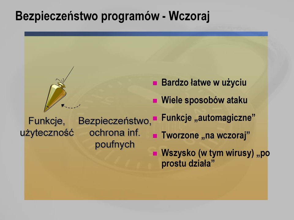 Bezpieczeństwo, ochrona inf.