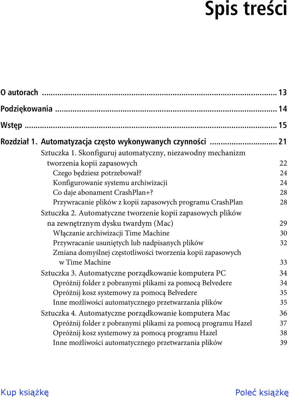 28 Przywracanie plików z kopii zapasowych programu CrashPlan 28 Sztuczka 2.