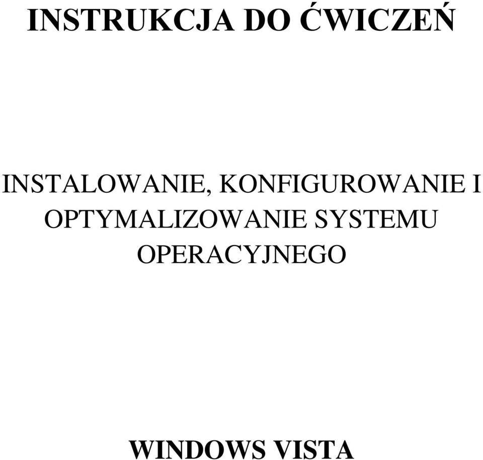 KONFIGUROWANIE I