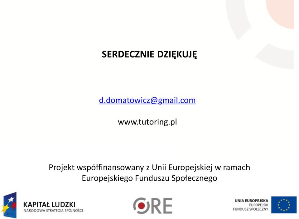 pl Projekt współfinansowany z Unii