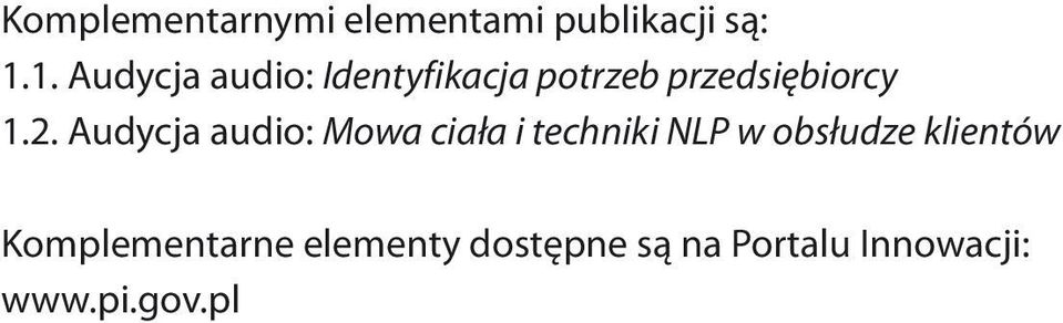 Audycja audio: Mowa ciała i techniki NLP w obsłudze