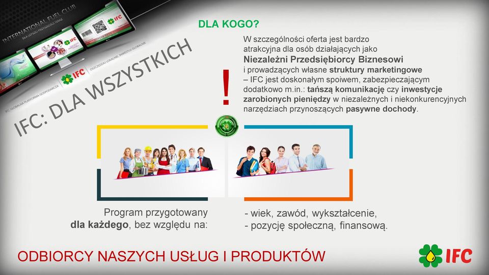 prowadzących własne struktury marketing