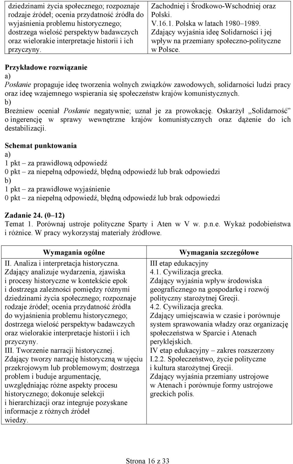 Przykładowe rozwiązanie Posłanie propaguje ideę tworzenia wolnych związków zawodowych, solidarności ludzi pracy oraz ideę wzajemnego wspierania się społeczeństw krajów komunistycznych.