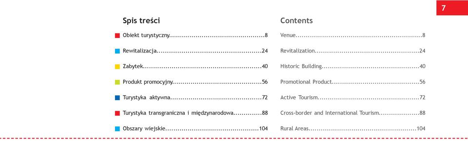 ..56 Turystyka aktywna...72 Active Tourism...72 Turystyka transgraniczna i międzynarodowa.