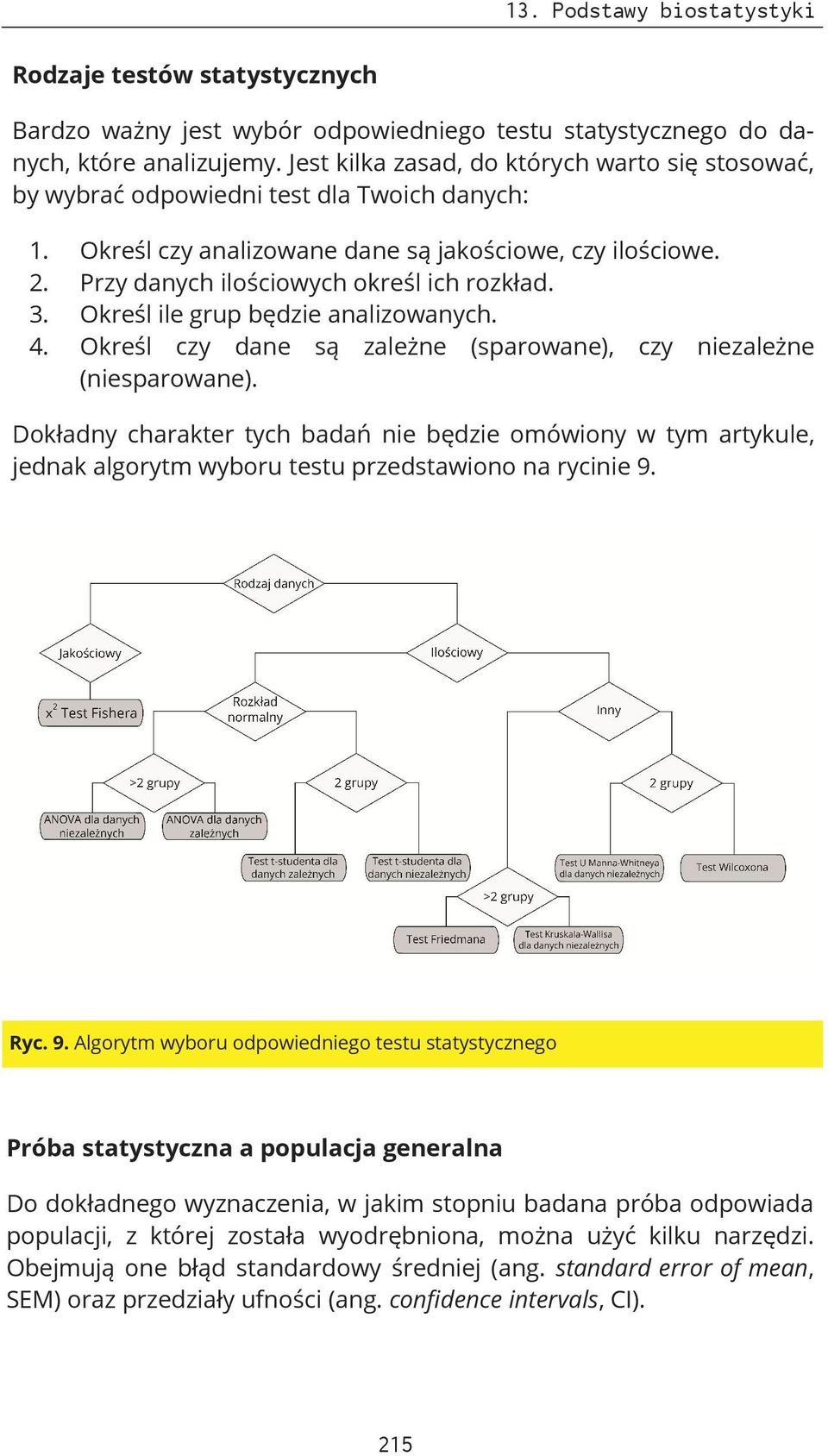 Przy danych ilościowych określ ich rozkład. 3. Określ ile grup będzie analizowanych. 4. Określ czy dane są zależne (sparowane), czy niezależne (niesparowane).