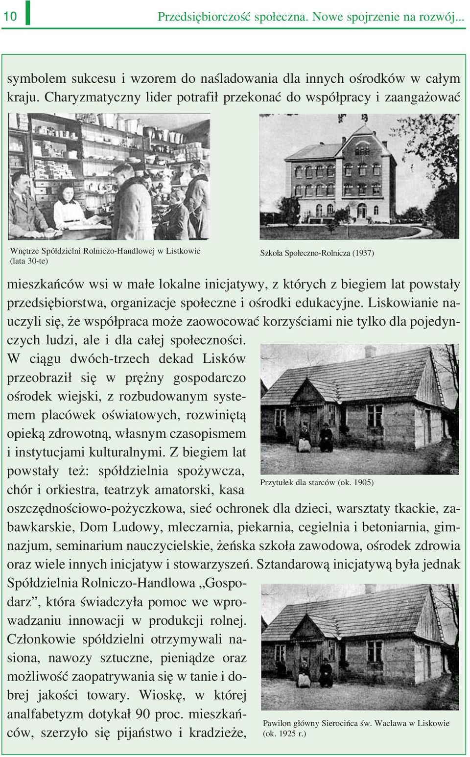 inicjatywy, z których z biegiem lat powstały przedsiębiorstwa, organizacje społeczne i ośrodki edukacyjne.