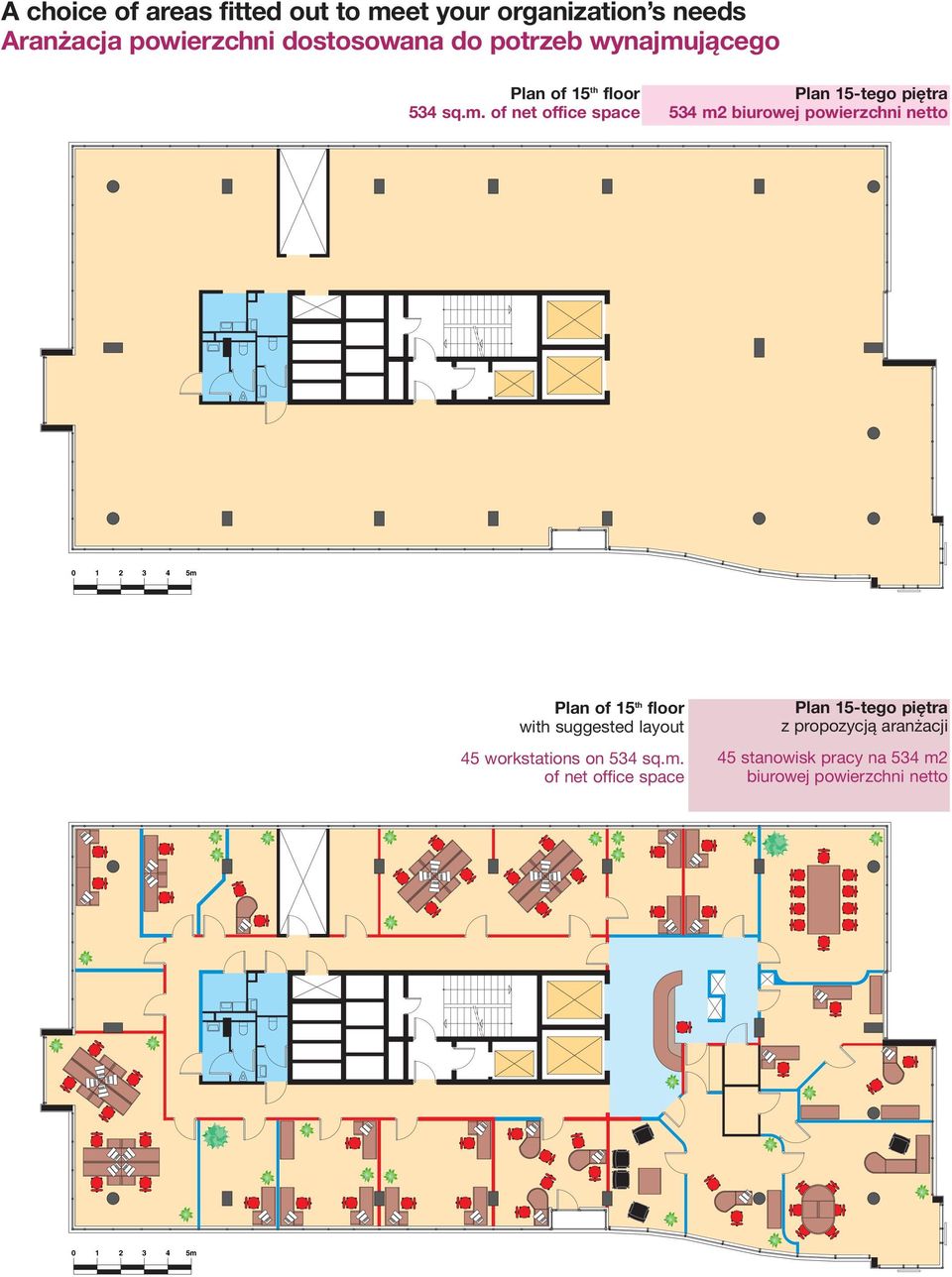 jącego Plan of 15 th floor 534 sq.m.