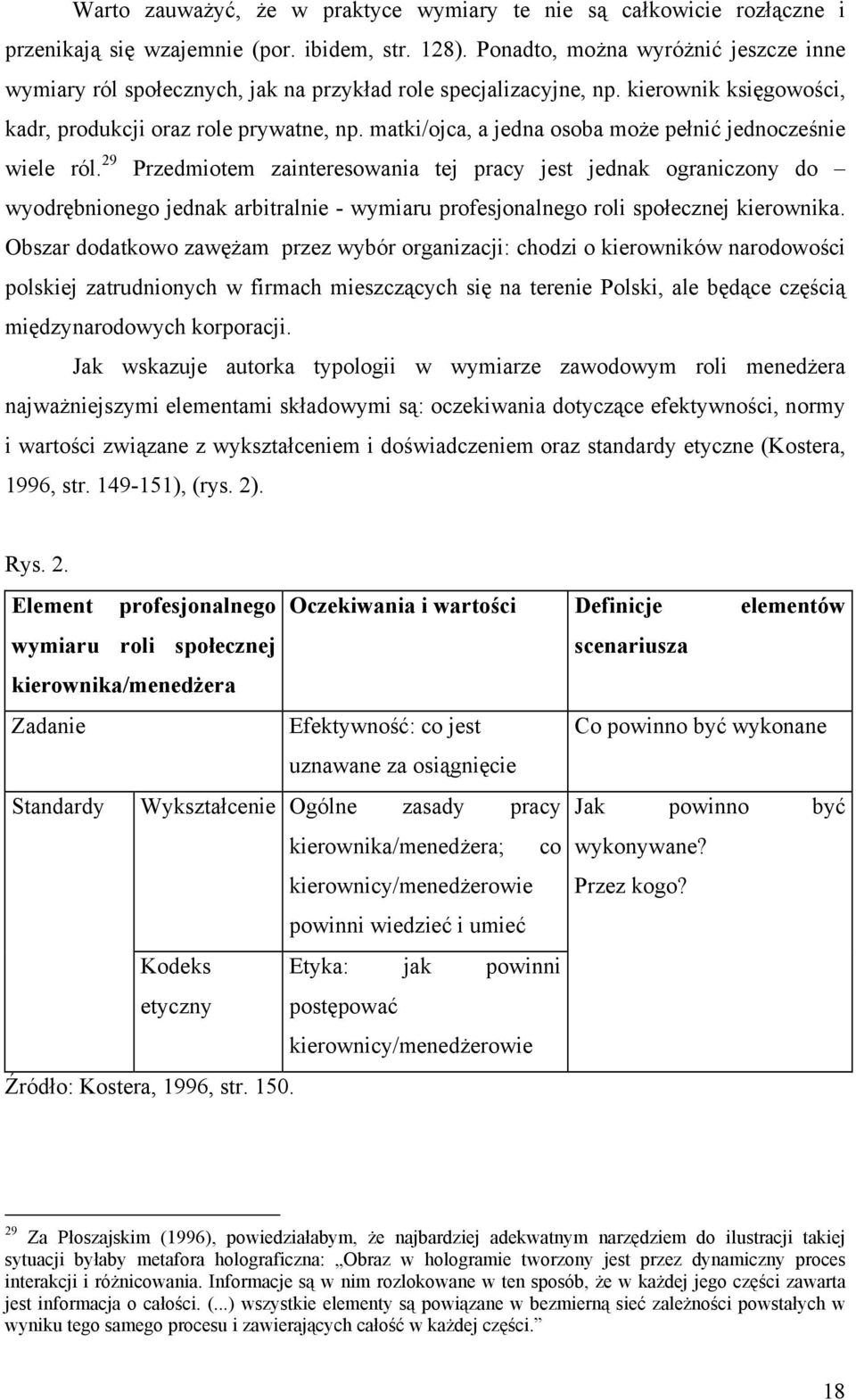 matki/ojca, a jedna osoba może pełnić jednocześnie wiele ról.