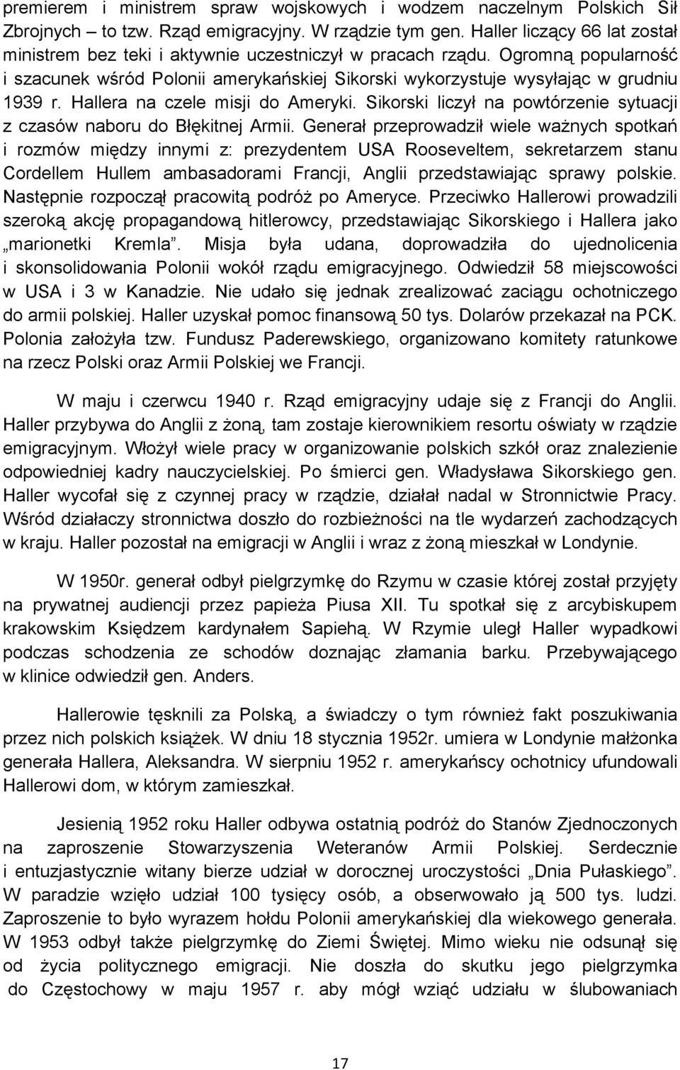 Hallera na czele misji do Ameryki. Sikorski liczył na powtórzenie sytuacji z czasów naboru do Błękitnej Armii.