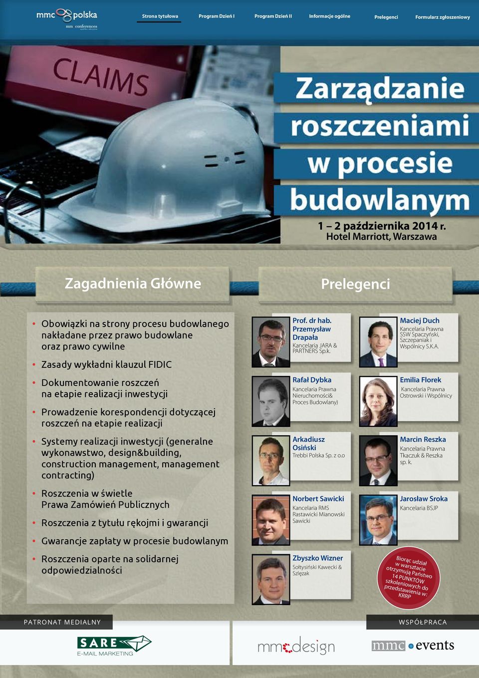 Roszczenia w świetle Prawa Zamówień Publicznych Roszczenia z tytułu rękojmi i gwarancji Gwarancje zapłaty w procesie budowlanym Roszczenia oparte na solidarnej odpowiedzialności Prof. dr hab.