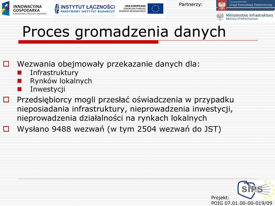 oświadczenia w przypadku nieposiadania infrastruktury, nieprowadzenia