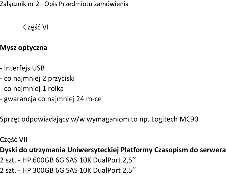 Logitech MC90 Część VII Dyski do utrzymania Uniwersyteckiej Platformy Czasopism do